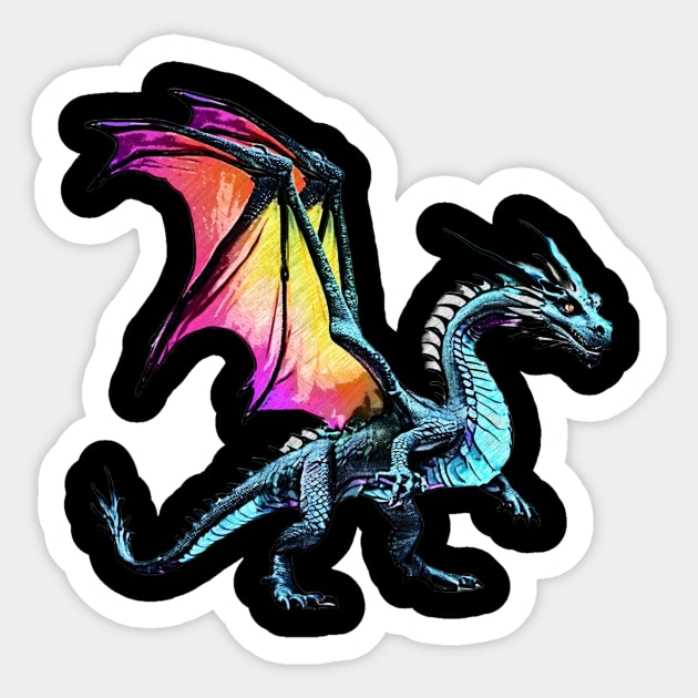 Radiant Spectrum Dragon Sticker by Simply Beautiful 23